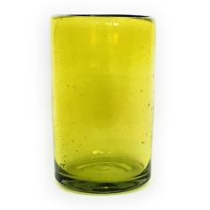 Solid Yellow 14 oz Drinking Glasses (set of 6)